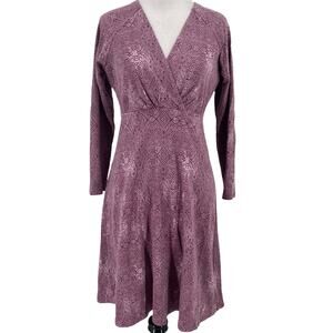 Patagonia Metairie Light Violet Wrap Dress Size Small